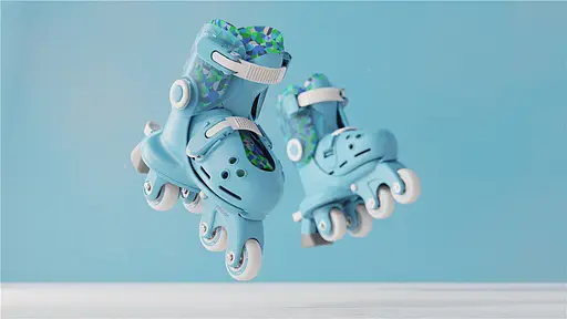 Ролики YVolution Switch Skates Голубые - фото 8