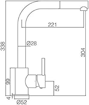 Змішувач для кухні Imex S316 з висувним виливом нержавіюча сталь GCE006/AC Нержавіюча сталь - фото 6