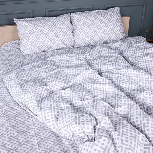 Пододеяльник MirSon бязь Abstract Gray 143х210 см (2200013164098) - фото 3