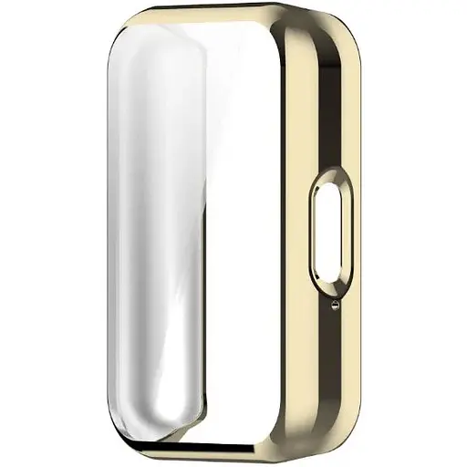 Чехол-накладка DK для Samsung Galaxy Fit3 (R390) Silicone Face Case (pale gold) - фото 4