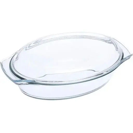 Кастрюля из термостекла с овальной крышкой 1500ml MS-0360 - фото 2
