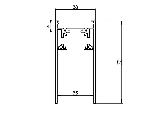 Рейлинг-шинопровод Diasha QY-CX102W белый подвесной-накладной 1м - фото 3