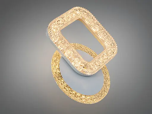 Світлодіодне бра Romin чорне 17 Вт з ланцюжком кругле - фото 2