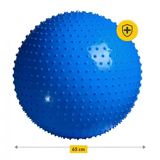 М'яч для фітнесу (фітбол) 4FIZJO 65 см масажний Anti-Burst 4FJ0616 Blue (P-5905973400213) - фото 5