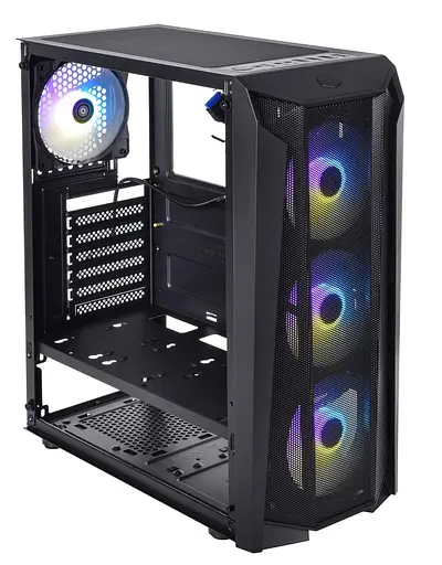 Корпус QUBE BOREY V2.0 ARGB Black (BOREY_F5NU3_V2.0) - фото 11