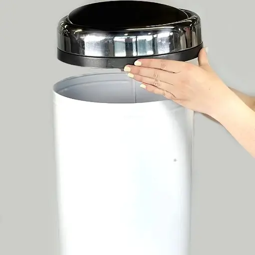 Ведро для мусора Maxiflow 27 л с крышкой Белый 4513.0000B.101.27  - фото 5