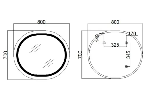 Дзеркало Qtap Gemini з LED-підсвічуванням Touch QT2578R8070 - фото 8