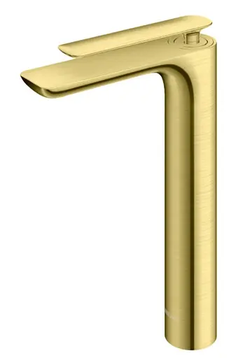 Змішувач для умивальника Kohlman Experience brushed gold високий QB170EGDB Золотий - фото 1