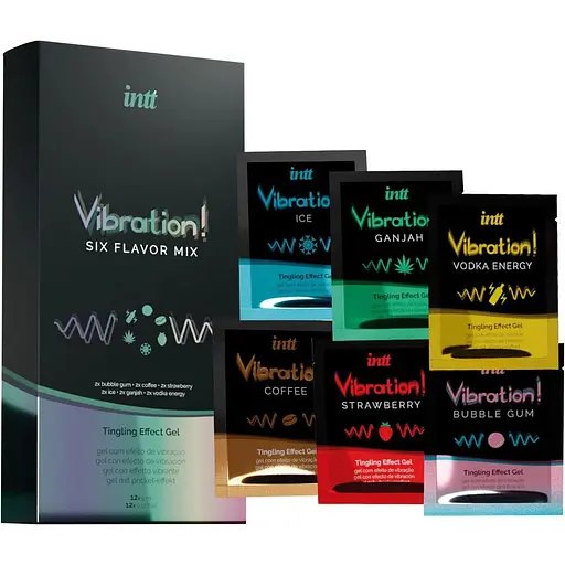 Набір пробників рідкого вібратора Intt Vibration Six Flavor Mix (12 по 5 мл)