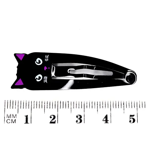 Затискач-хлопавка для волосся "Кошечки" 1200-214, 6 штук - фото 2