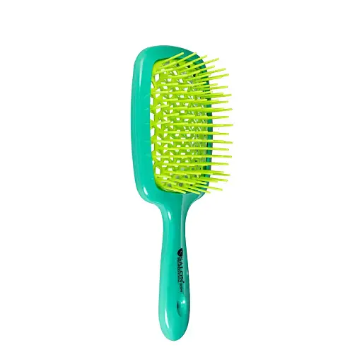 Щітка для волосся Salon Professional SP0099 SL масажна, продувна 20 см зелена - фото 2