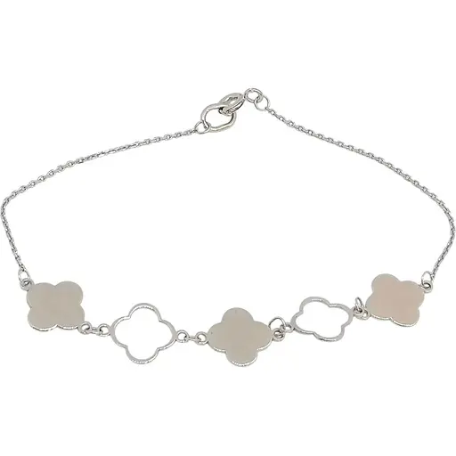 Серебряный браслет Qvaliz Клевер. 905-00891 17