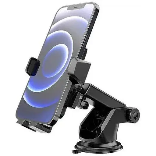 Холдер Hoco CA83 David one-button center console car holder Черный - фото 1