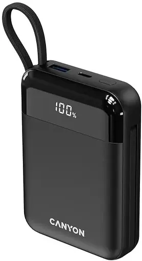 Павербанк Canyon OnPower Black 10 000 mAh / 22.5 Вт (CNS-CPB104B) - фото 1