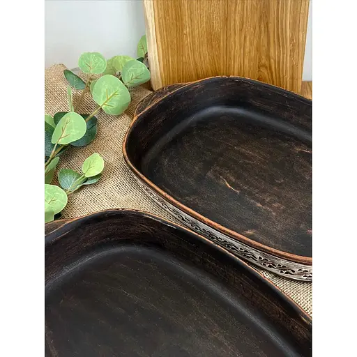 Деко для запікання керамічне (глиняне) різьблене Ангоб - фото 3