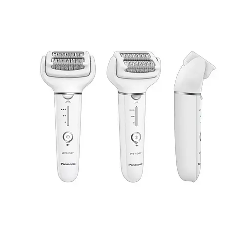 Panasonic Епілятор пінцетний, акумуляторний , пінцет.-60, волог.+сух., насадок-2, футляр, білий - фото 2