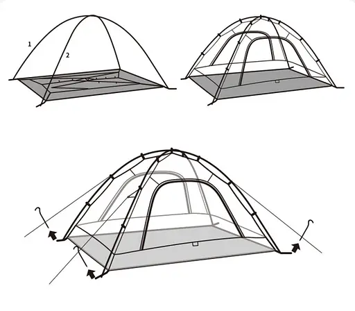 Намет двомісний Naturehike CNK2450WS030 Зелений - фото 10