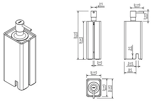 Дозатор для рідкого мила Sonia Luce white linen 182725 - фото 3