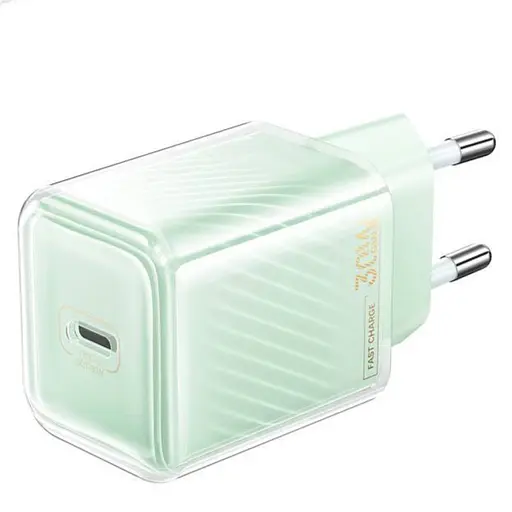 Сетевое зарядное устройство Remax RP-U91 Jiltry Series 30W GanMulti-compatible Fast Charger (PD+ QC) Green - фото 1
