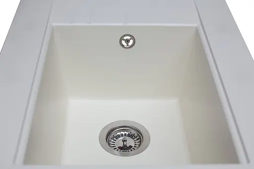 Кухонная мойка гранитная Miraggio Bodrum 650 white 649x500x220 00206702, Белый - фото 3