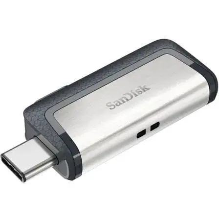 Флеш накопитель Type-C USB 3.1 SanDisk Ultra Dual Type-C 128Gb (150 Mb/s) - фото 1