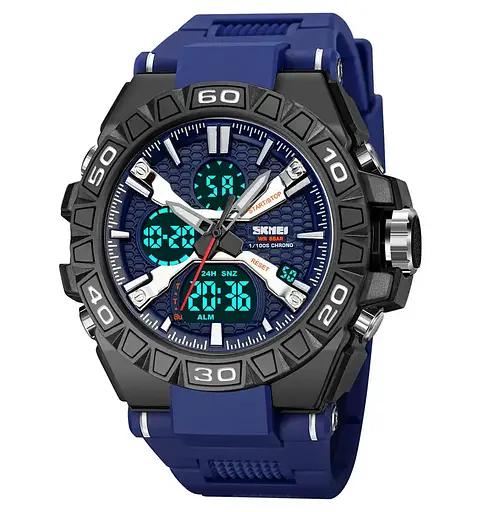 Годинник чоловічий наручний спортивний Skmei 2220 (Синій) - фото 2