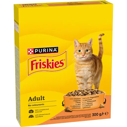 Сухой корм для котов Friskies с курицей и овощами 300 г - фото 3