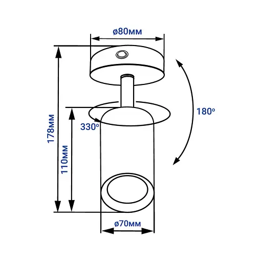 Спот Feron ML318-S під лампу чорний - фото 3