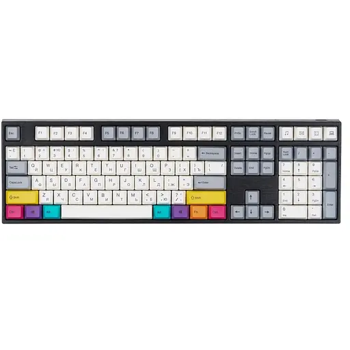 Клавіатура Varmilo APT108 CMYK Daisy L WL/USB-A White Led (A93A024F9A5A17A007) - фото 1