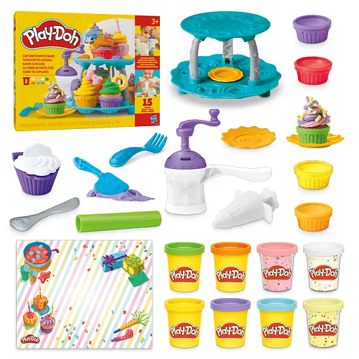 Набір для творчості Hasbro Play-Doh Вежа капкейків з масою для ліплення (G0529) - фото 15