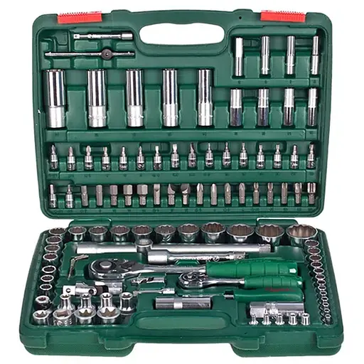 Набор торцевых головок Hans 1/4DR4-14 мм и 1/2DR10-32 мм 108 предметов (TK-108 R2) - фото 1