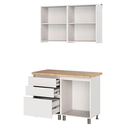 Кухня модульная MebelStar Нео 1,2 м Аляска белый (MBS-1801) - фото 5