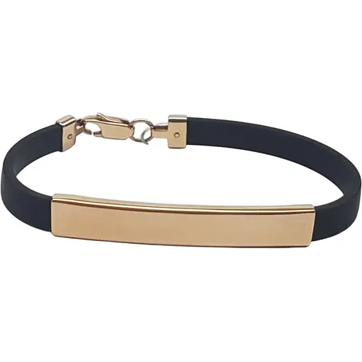 Золотой браслет Tango с каучуком. 910055 18