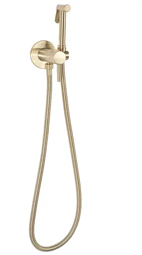 Набір гігієнічного душу прихованого монтажу Rea Loop brushed gold REA-B6311, Золотий - фото 5