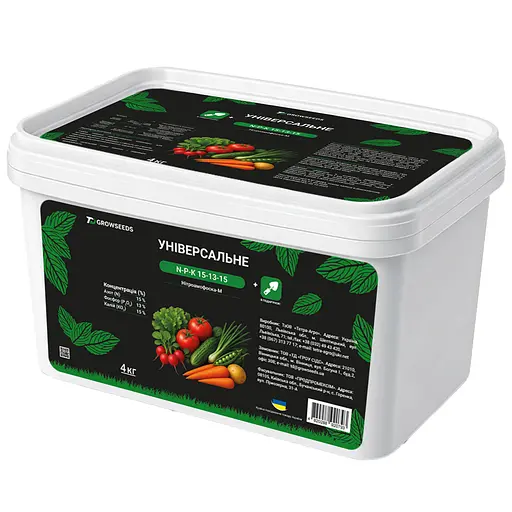 Добриво TD GrowSeeds Нітроамофоска-М NPK 15-13-15 універсальне 4 кг - фото 1