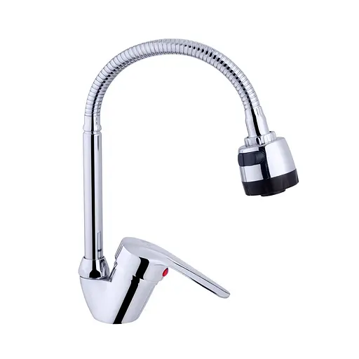 Змішувач для кухні з гнучким виливом Agua Sevilla-C039 CV022345 Хром - фото 1