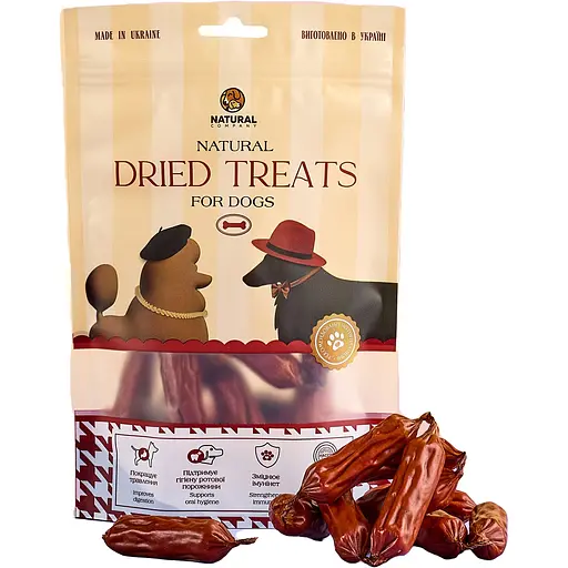 Ласощі для собак Natural Сосиски качині 10 шт.