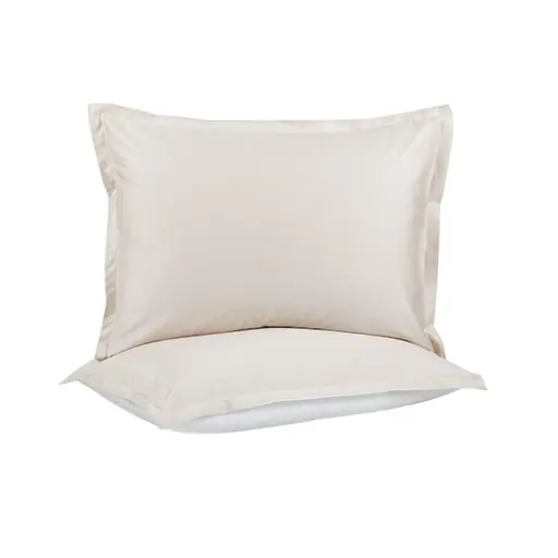 Наволочки с ушками сатин 50 х 70 см Lotus Home - Florida бежевый, 2 шт. (svt-2000022353090) - фото 1