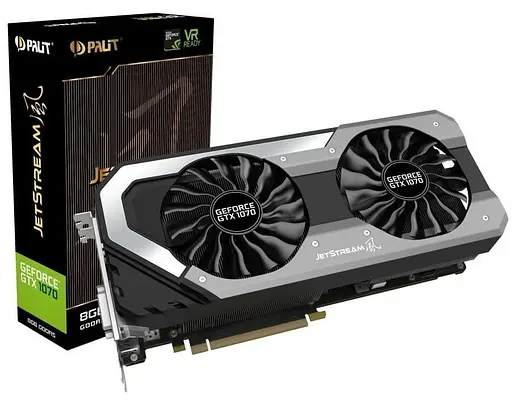 Видеокарта Palit GTX 1070 8Gb Jetstream (NE51070015P2-1041J) (GDDR5, 256 bit, PCI-E v3.0) Б/у - фото 7