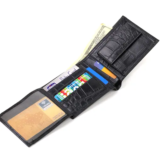 Мужской кожаный кошелек Canpellini 12х9.7х1 см acs0025690 - фото 5