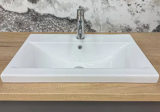 Умивальник VBI Fanusa 60 white врізний VBI-018064, Білий - фото 4