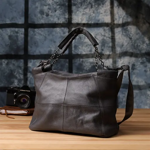 Повседневная сумка для женщин Vintage из натуральной кожи 29.5х22х13.5 см sum0027562 - фото 10