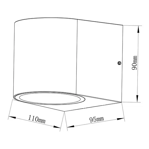 Архітектурний накладний світильник Ardero DH0130ARD HALL під лампу чорний - фото 2
