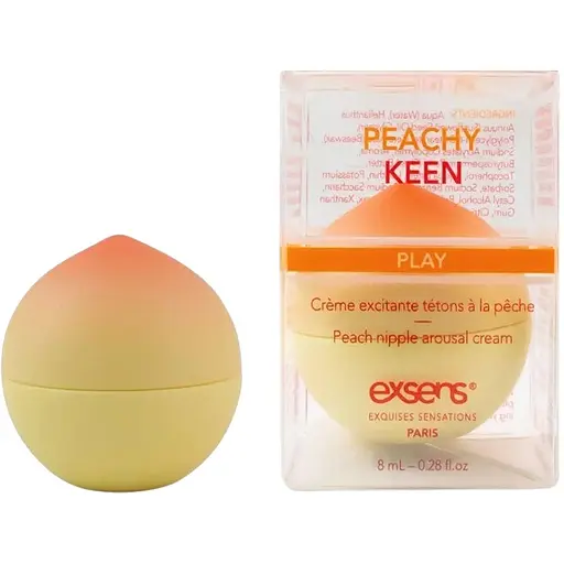 Збуджуючий крем для сосків Exsens Peachy Keen 8 мл з олією жожоба і ши, їстівний, без цукру - фото 2