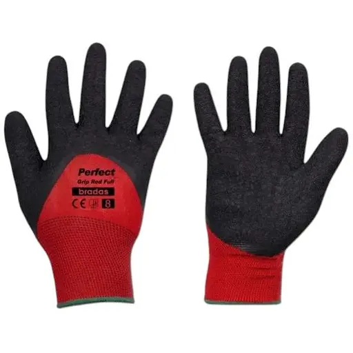 Рукавички захисні Bradas PERFECT GRIP RED FULL латекс розмір 10 RWPGRDF10 - фото 1