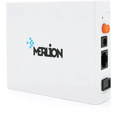 Абонентський термінал Merlion EPON 1100GZB (ONU) (123*93*60 ) 0,19 кг (100*65*21)