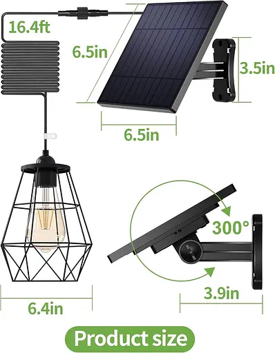 Солнечные подвесные светильники Intellame с дистанционным управлением - фото 6
