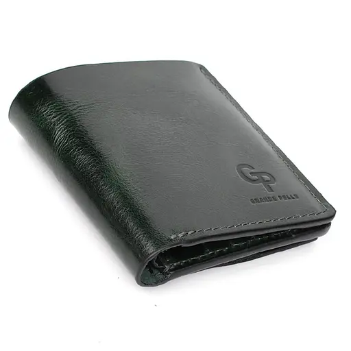 Небольшой женский кожаный кошелек Grande Pelle 8х10х2 см acs0032198 - фото 7