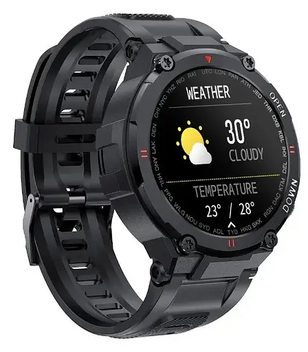 Чоловічий розумний смарт-годинник Lemfo K22 Smart Extreme Ultra Black - фото 2