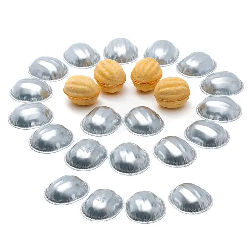 Набір з 40 металевих порційних форм для випічки печива Горішки, Kitchette 86523 - фото 1